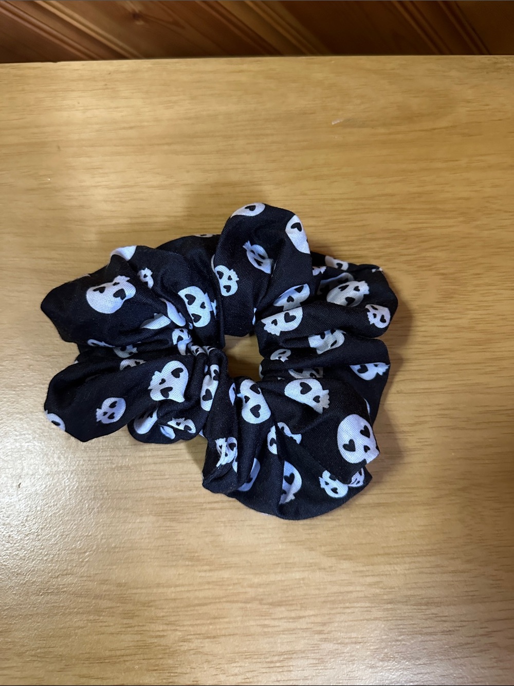 Skeleton Skull Jumbo Hair Scrunchie